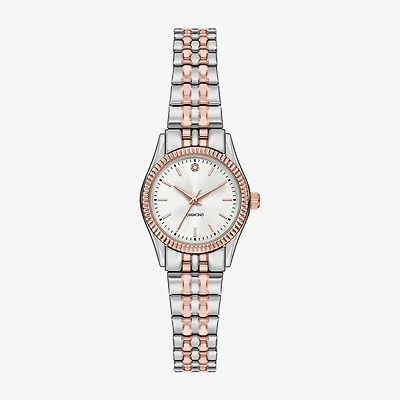 Womens Diamond Accent Silver Tone Stainless Steel Expansion Watch Fmdjo319