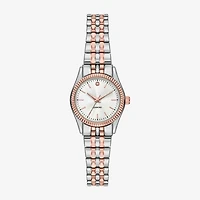 Womens Diamond Accent Silver Tone Stainless Steel Expansion Watch Fmdjo319
