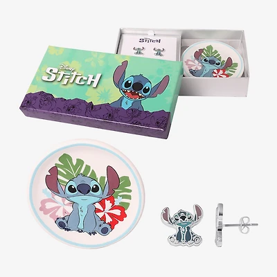 Disney Classics Womens Pure Silver Over Brass Lilo & Stitch 2-pc. Jewelry Set