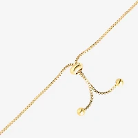 Disney Classics Womens Pink Crystal 18K Gold Over Brass Heart Lilo & Stitch Bolo Bracelet