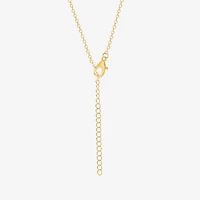 Hello Kitty Hot Air Balloon Womens Crystal 18K Gold Over Brass 16 Inch Pendant Necklace