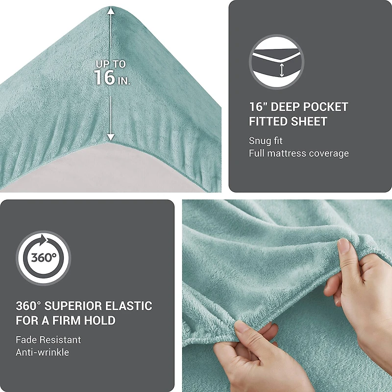 True North By Sleep Philosophy Soloft Plush Sheet Set