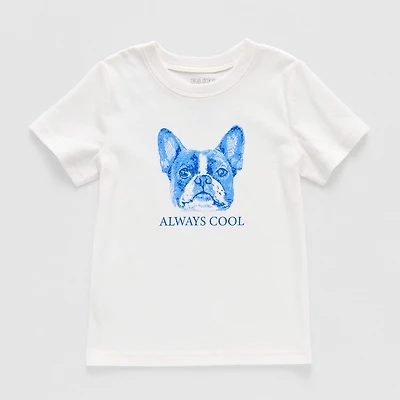 Okie Dokie Toddler & Little Boys Crew Neck Short Sleeve Regular Fit Graphic T-Shirt