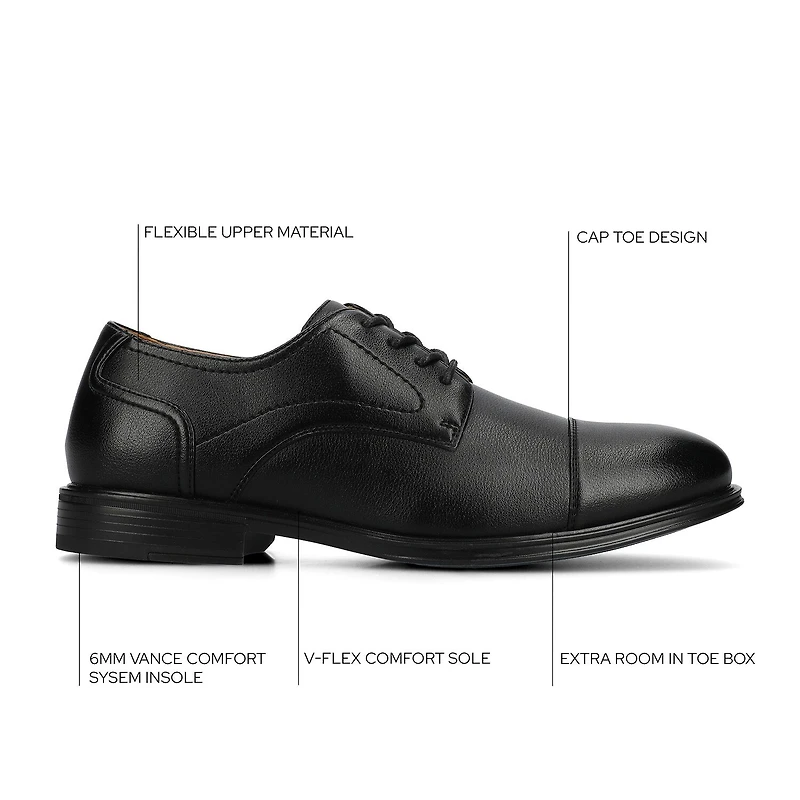 Vance Co Alec Mens Cap Closed Toe Oxford Shoes