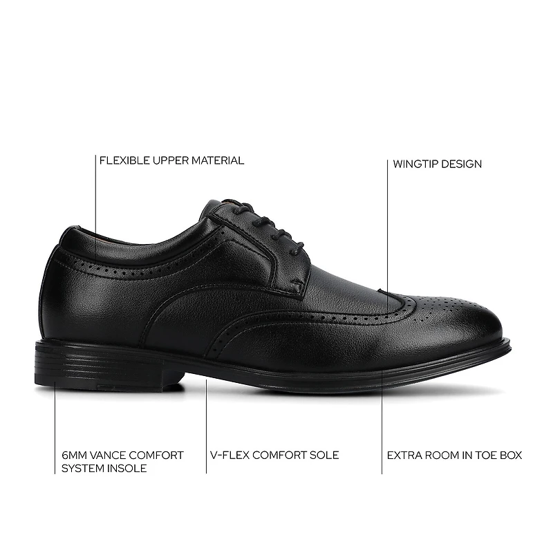 Vance Co Cormac Mens Wing Closed Toe Oxford Shoes
