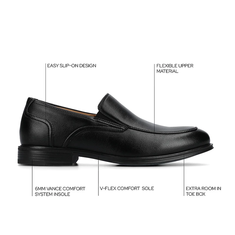 Vance Co Emilio Mens Moc Closed Toe Loafers