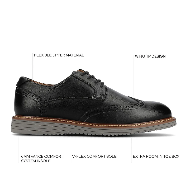 Vance Co Lorenzo Mens Wing Closed Toe Loafers