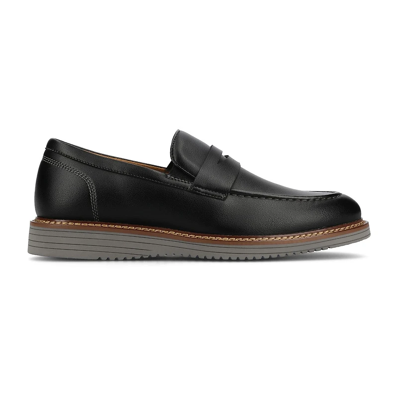 Vance Co Princeton Mens Almond Closed Toe Loafers