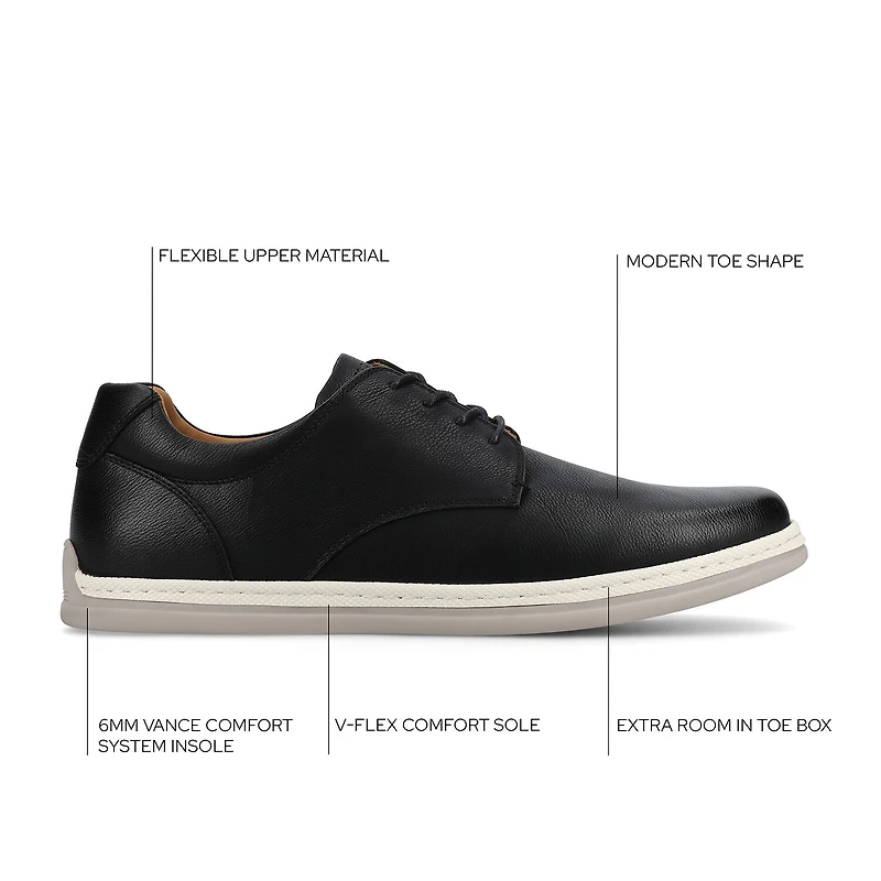 Vance Co Brodrick Mens Round Closed Toe Slip-On Shoe
