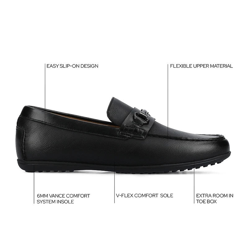 Vance Co Charles Mens Moc Closed Toe Loafers