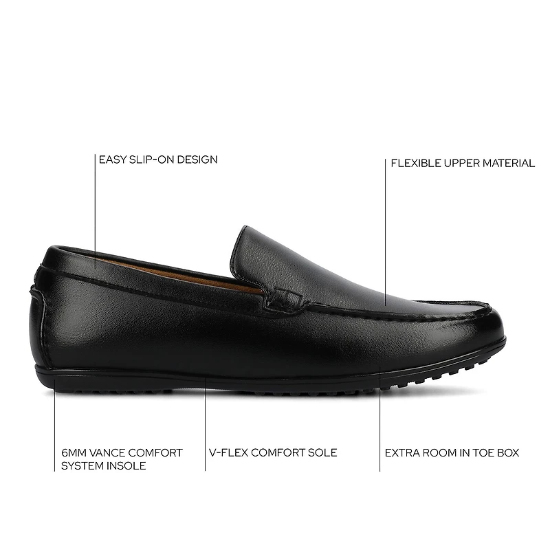 Vance Co Sergio Mens Moc Closed Toe Loafers