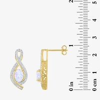 Gemstone 14K Gold Over Silver Sterling Oval Jewelry Set