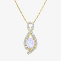 Gemstone 14K Gold Over Silver Sterling Oval Jewelry Set