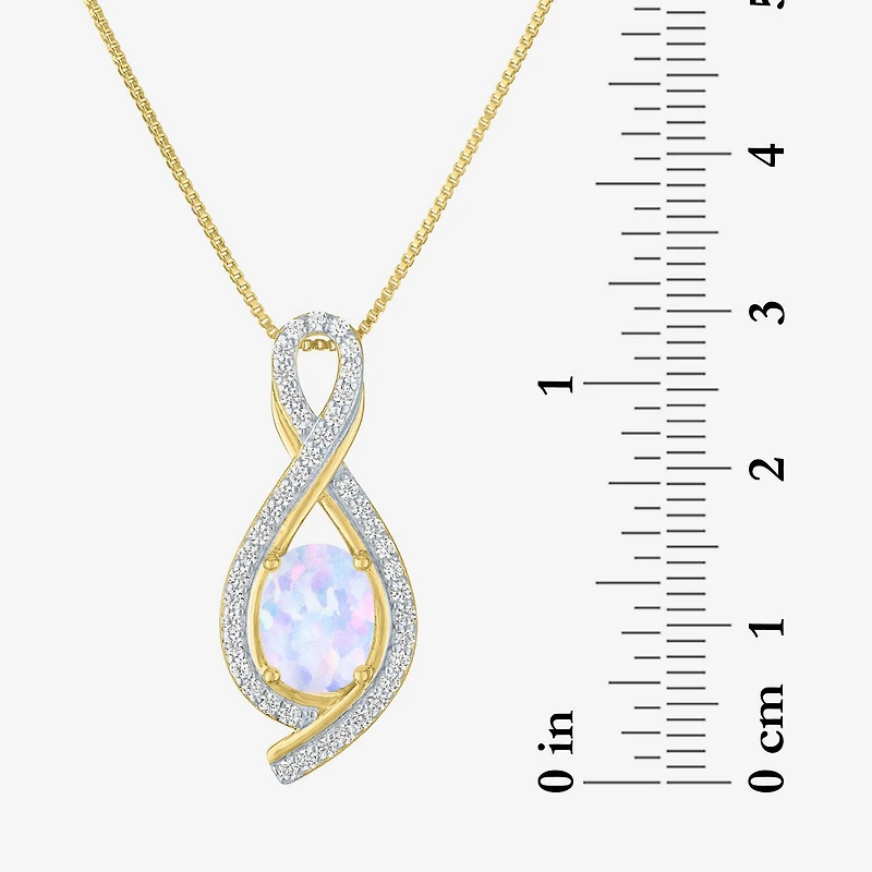 Gemstone 14K Gold Over Silver Sterling Oval Jewelry Set