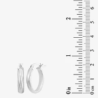 Womens Cubic Zirconia Sterling Silver Oval 2 Pair Earring Set
