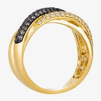Levian Corp Le Vian Womens 3/4 CT. T.W. Natural Champagne Diamond 14K Gold Cocktail Ring