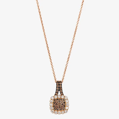 Le Vian® Pendant featuring 1/3 CT. Chocolate Diamonds® 1/4 Nude Diamonds™ set 14K Strawberry Gold®