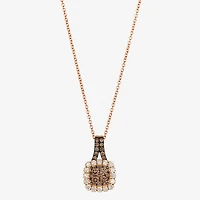 Le Vian® Pendant featuring 1/3 CT. Chocolate Diamonds® 1/4 Nude Diamonds™ set 14K Strawberry Gold®