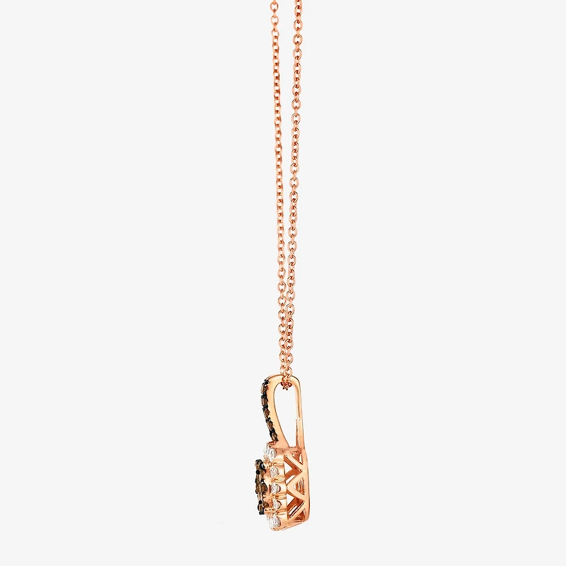 Le Vian® Pendant featuring 1/3 CT. Chocolate Diamonds® 1/4 Nude Diamonds™ set 14K Strawberry Gold®