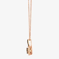 Le Vian® Pendant featuring 1/3 CT. Chocolate Diamonds® 1/4 Nude Diamonds™ set 14K Strawberry Gold®