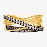 Levian Corp Le Vian Womens /8 CT. T.W. Natural Champagne Diamond 14K Gold Round Cocktail Ring