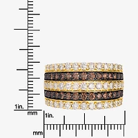 Levian Corp Le Vian Womens 1 7/8 CT. T.W. Natural Champagne Diamond 14K Gold Round Cocktail Ring