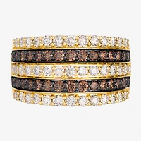 Levian Corp Le Vian Womens 1 7/8 CT. T.W. Natural Champagne Diamond 14K Gold Round Cocktail Ring
