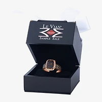 Le Vian® Grand Sample Sale™ Ring featuring 2 5/8 cts. Chocolate Quartz®, 1/3 cts. Chocolate Diamonds®, 1/5 cts. Nude Diamonds™ set in 14K Strawberry Gold®