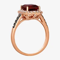Le Vian® Grand Sample Sale™ Ring featuring 2 1/2 cts. Raspberry Rhodolite®, 1/8 cts. Chocolate Diamonds®, 1/4 cts. Nude Diamonds™ set in 14K Strawberry Gold®