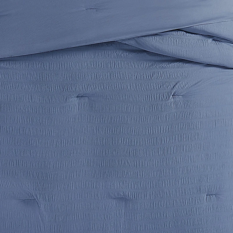 Truly Soft Crinkle Garment Washed Easy Care Comforter Set