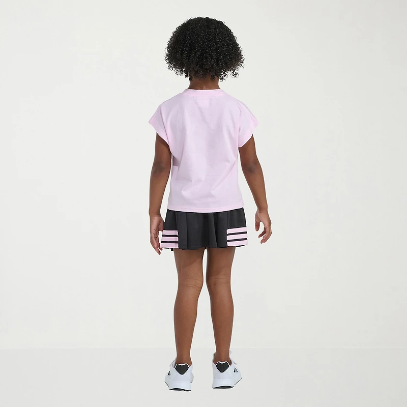 adidas Little Girls 2-pc. Skort Set