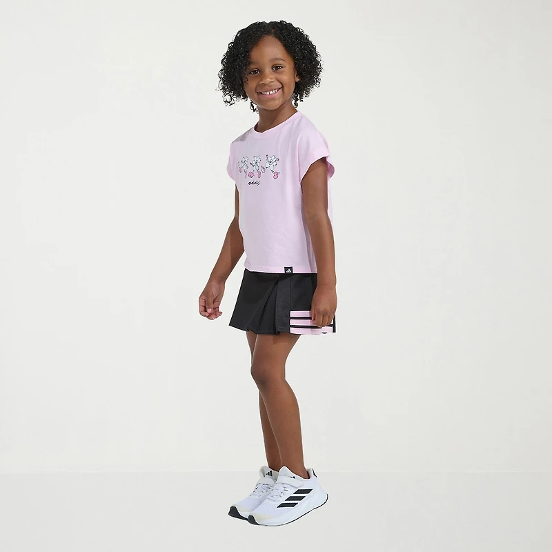 adidas Little Girls 2-pc. Skort Set