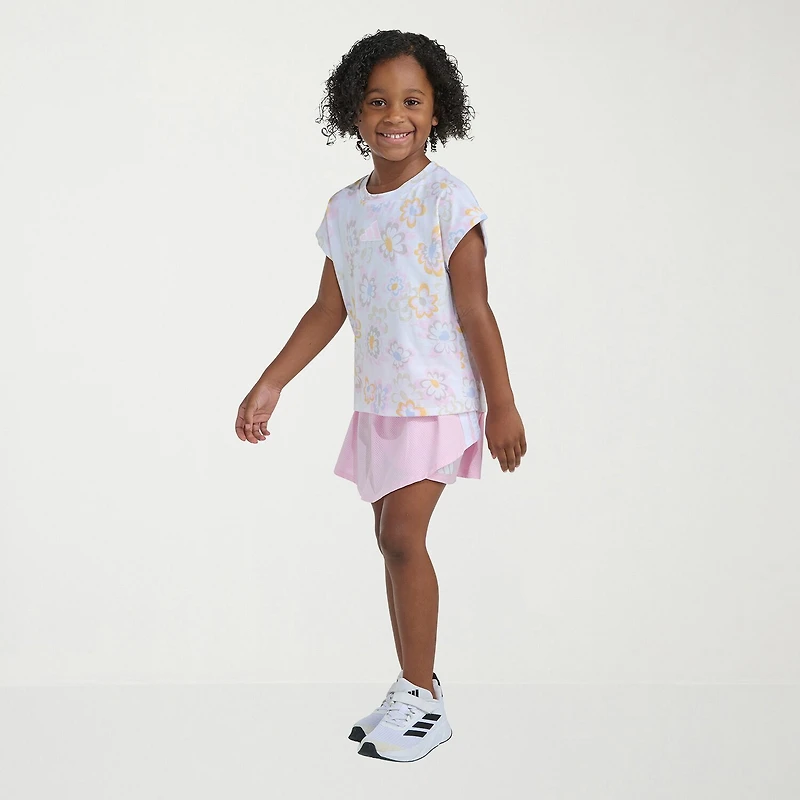 adidas Little Girls 2-pc. Skort Set