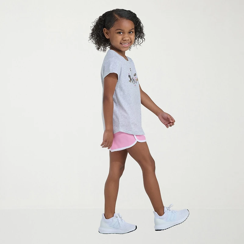 adidas Little Girls 2-pc. Short Set