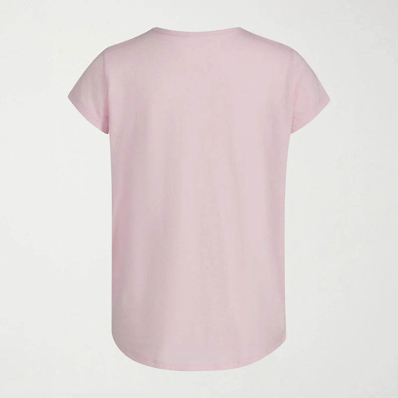adidas Big Kid Girls Crew Neck Short Sleeve Regular Fit Graphic T-Shirt