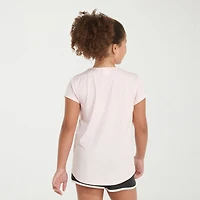 adidas Big Kid Girls Crew Neck Short Sleeve Regular Fit Graphic T-Shirt