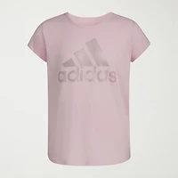 adidas Big Kid Girls Crew Neck Short Sleeve Regular Fit Graphic T-Shirt