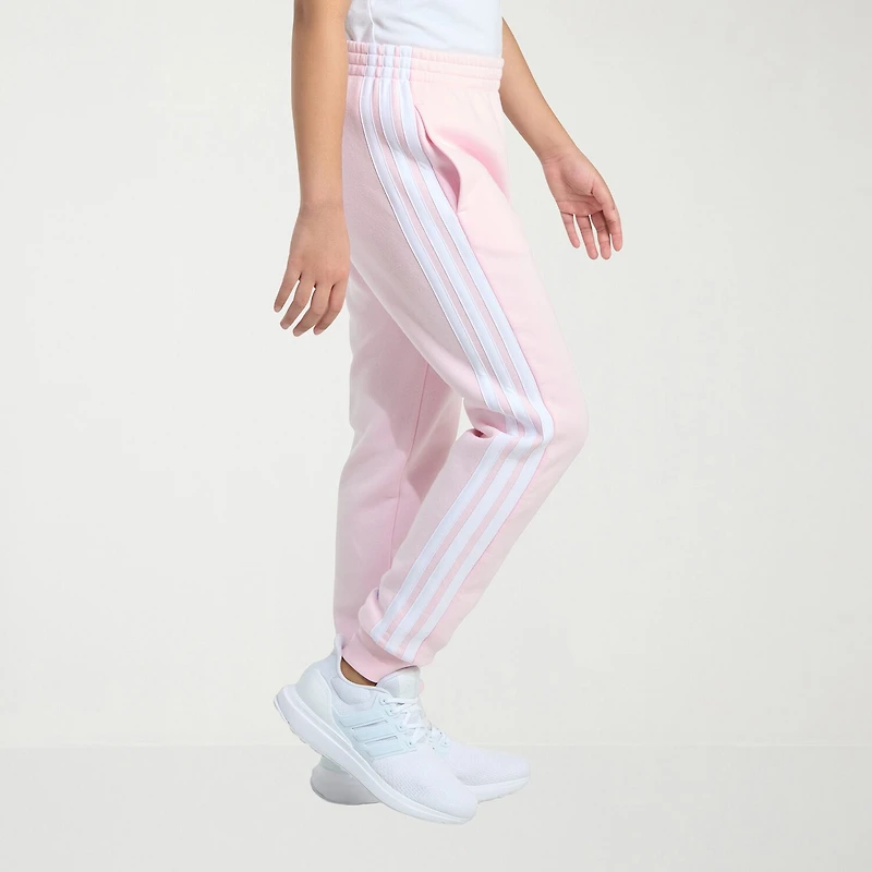 adidas Big Kid Girls Cuffed Mid Rise Regular Fit Fleece Jogger Pant