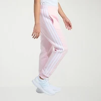 adidas Big Kid Girls Cuffed Mid Rise Regular Fit Fleece Jogger Pant