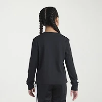 adidas Big Kid Girls Crew Neck Long Sleeve Regular Fit Graphic T-Shirt