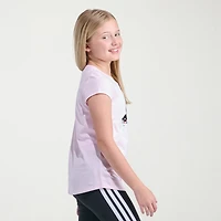adidas Big Kid Girls Crew Neck Short Sleeve Regular Fit Graphic T-Shirt