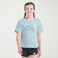 adidas Big Kid Girls Crew Neck Short Sleeve Regular Fit Graphic T-Shirt