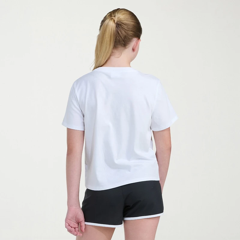 adidas Big Kid Girls Crew Neck Short Sleeve Regular Fit Graphic T-Shirt
