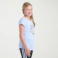 adidas Big Kid Girls Crew Neck Short Sleeve Slim Fit Graphic T-Shirt