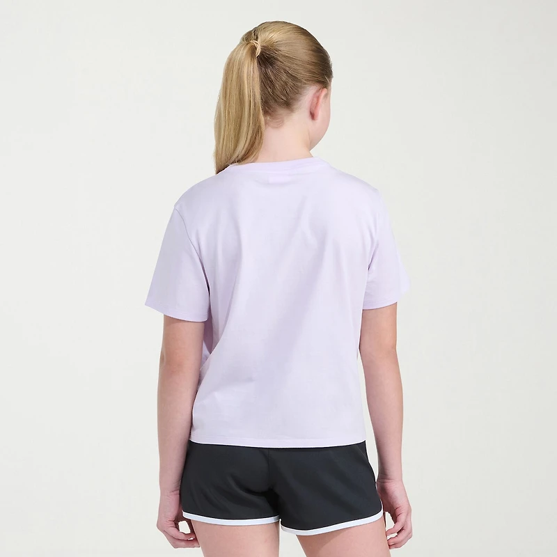 adidas Big Kid Girls Crew Neck Short Sleeve Regular Fit Graphic T-Shirt