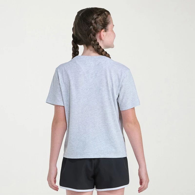 adidas Big Kid Girls Crew Neck Short Sleeve Regular Fit Graphic T-Shirt