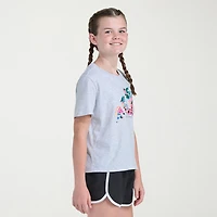 adidas Big Kid Girls Crew Neck Short Sleeve Regular Fit Graphic T-Shirt