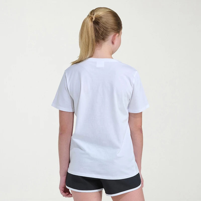 adidas Big Kid Girls Crew Neck Short Sleeve Regular Fit Graphic T-Shirt