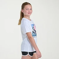 adidas Big Kid Girls Crew Neck Short Sleeve Regular Fit Graphic T-Shirt