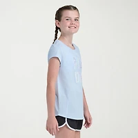 adidas Big Kid Girls Crew Neck Short Sleeve Slim Fit Graphic T-Shirt
